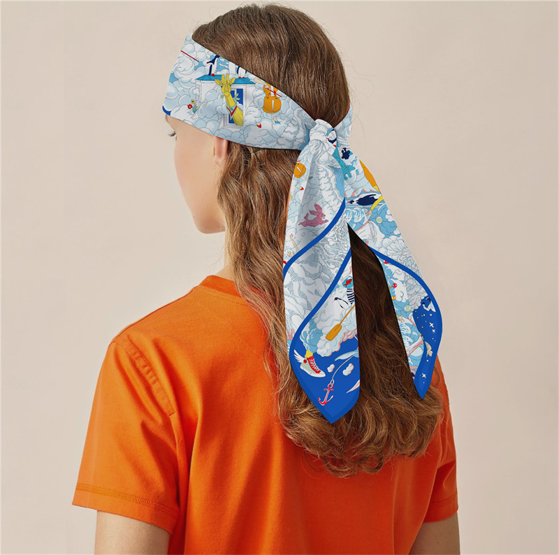 POBING-능직 실크 스카프 유로 말 프린트 스퀘어  - Scarf Silk Square 리뷰 및 가격