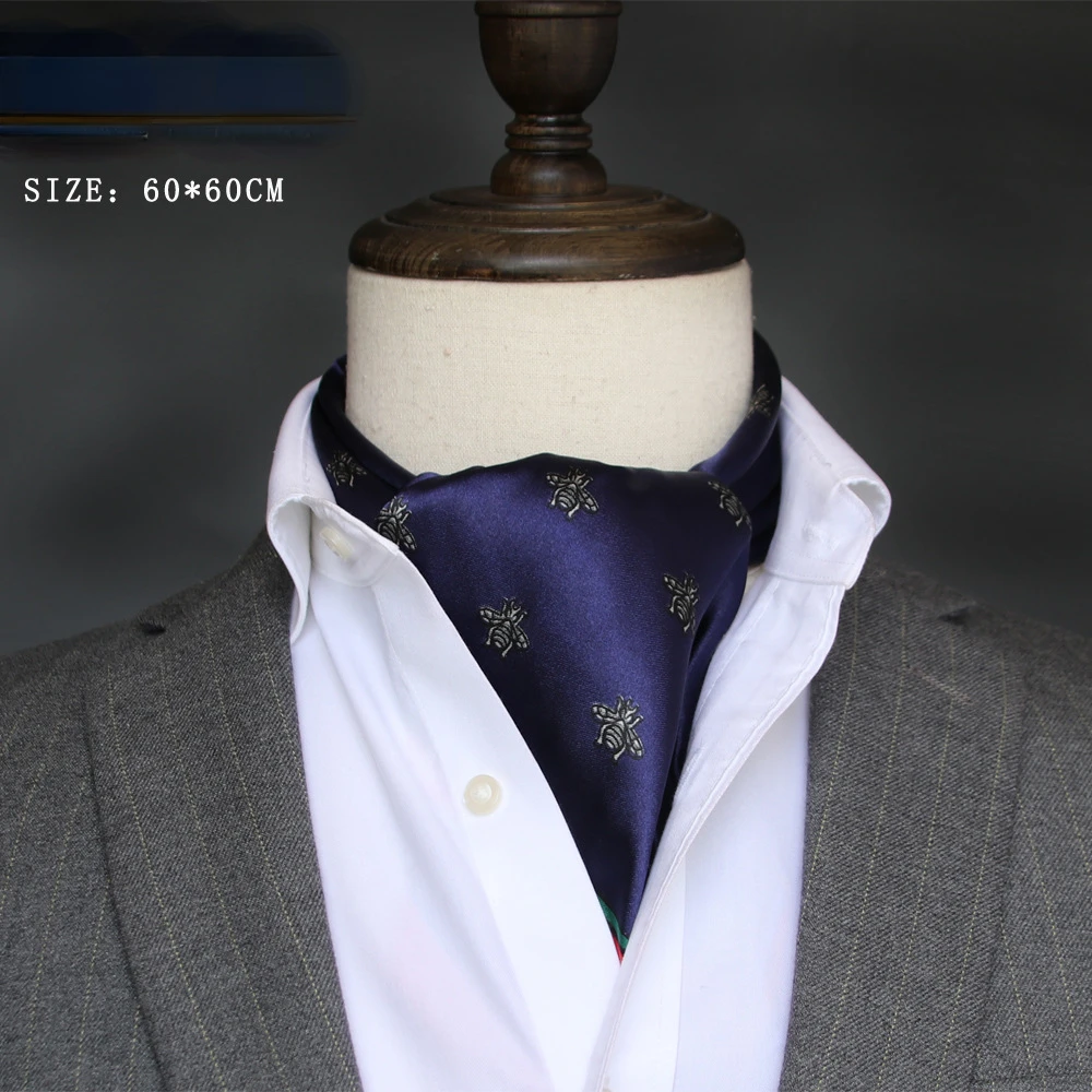 영국 스타일 남성용 실크 스카프, 작은 사각형 타월,  - Scarf Silk Square 리뷰 및 가격